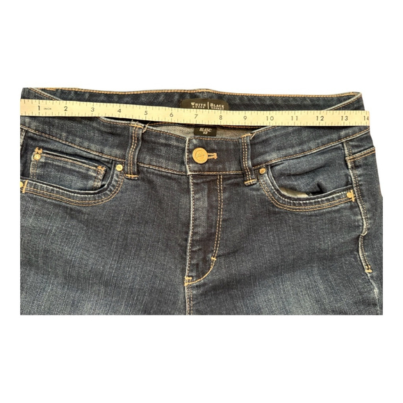Women's White House Black Market Slim Ankle Jeans Size 4R Blue - Picture 5 of 10